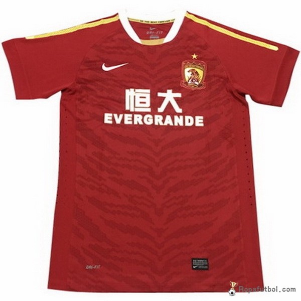 Camiseta Evergrande Edición Conmemorativa Replica Primera Ropa 2018/19 Rojo